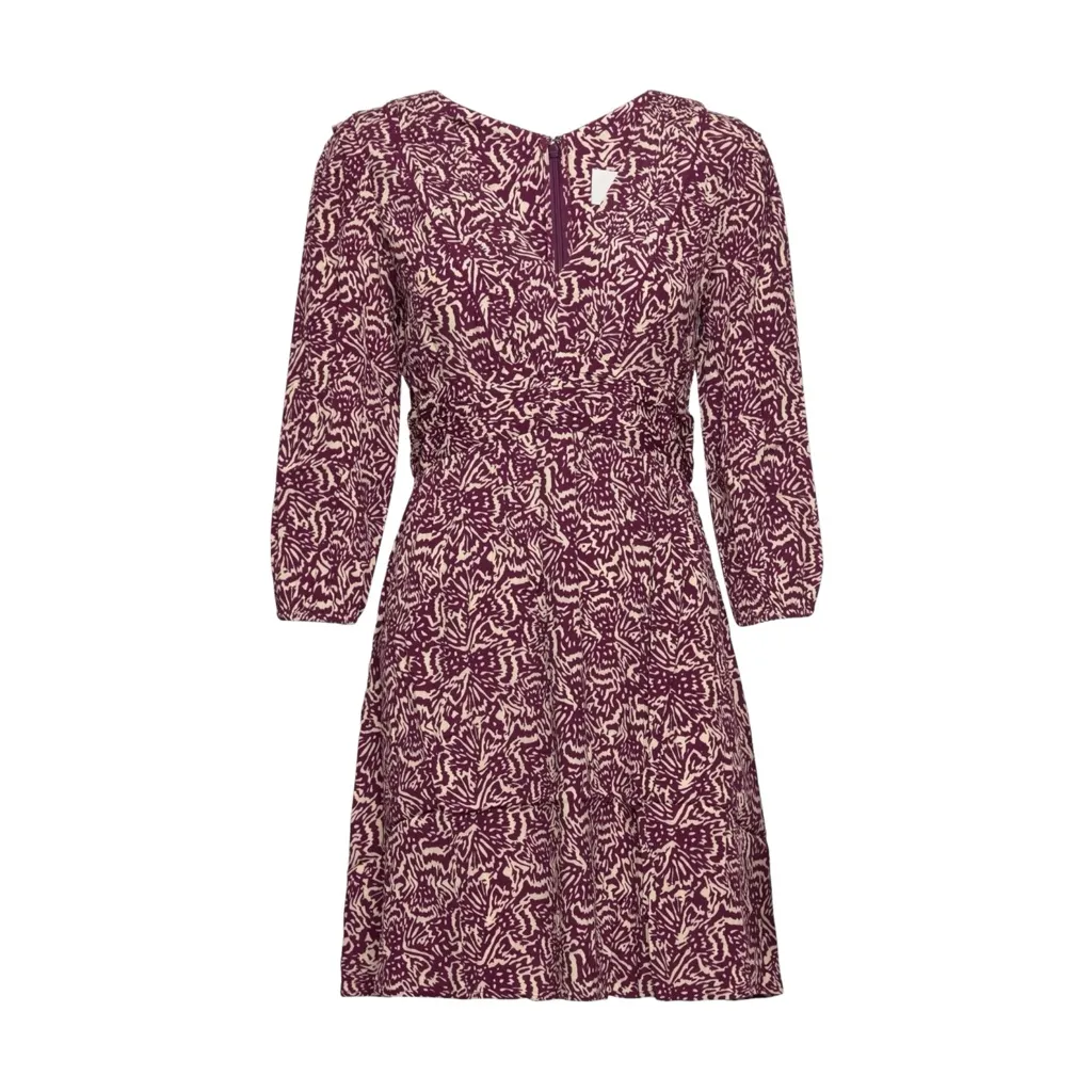 BA&SH Lia Dress, Raisin, 2/Medium - Image 12