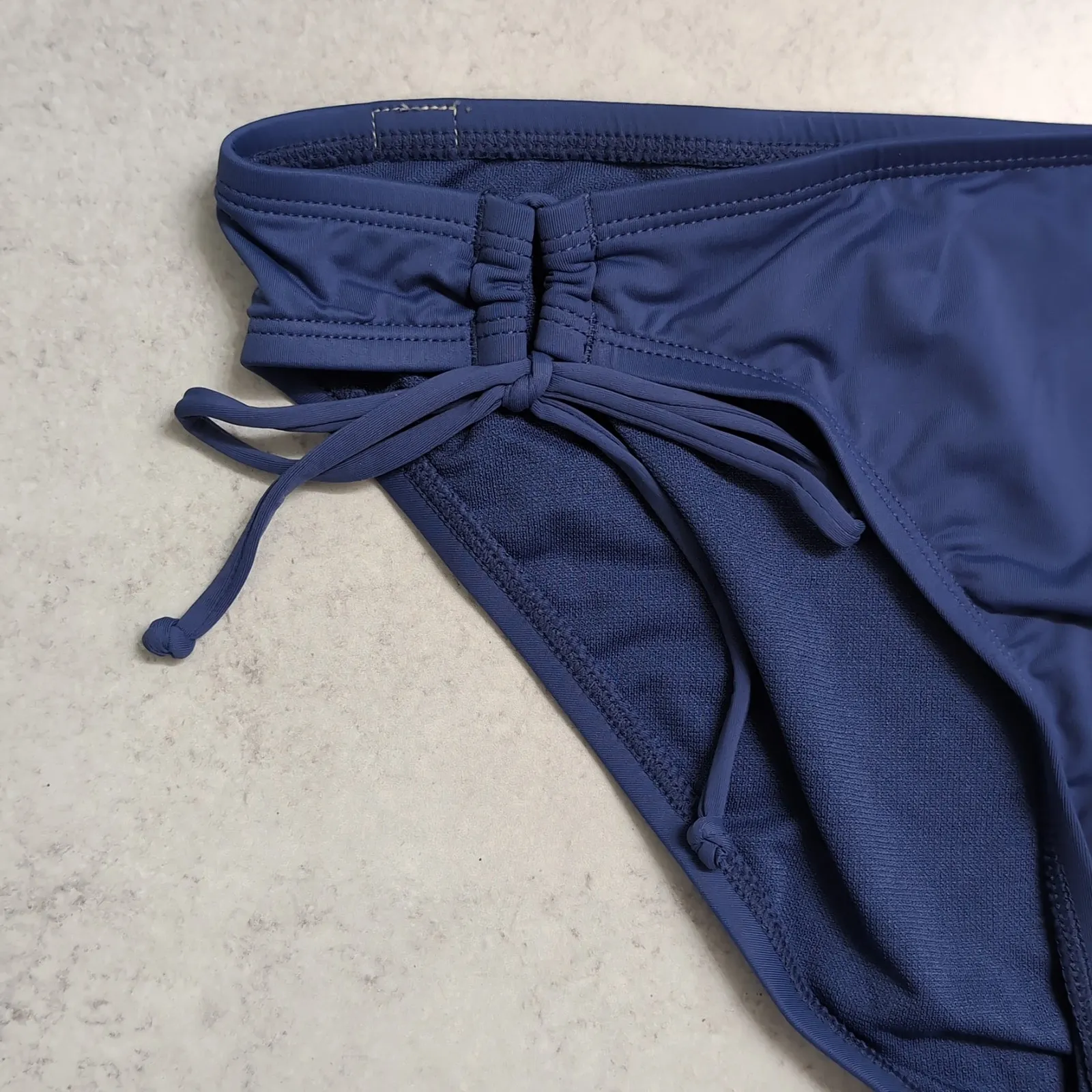 NWT Hobie Navy Blue Side Ties Bikini Hipster Swimwear Bottom Swim XL - Image 2