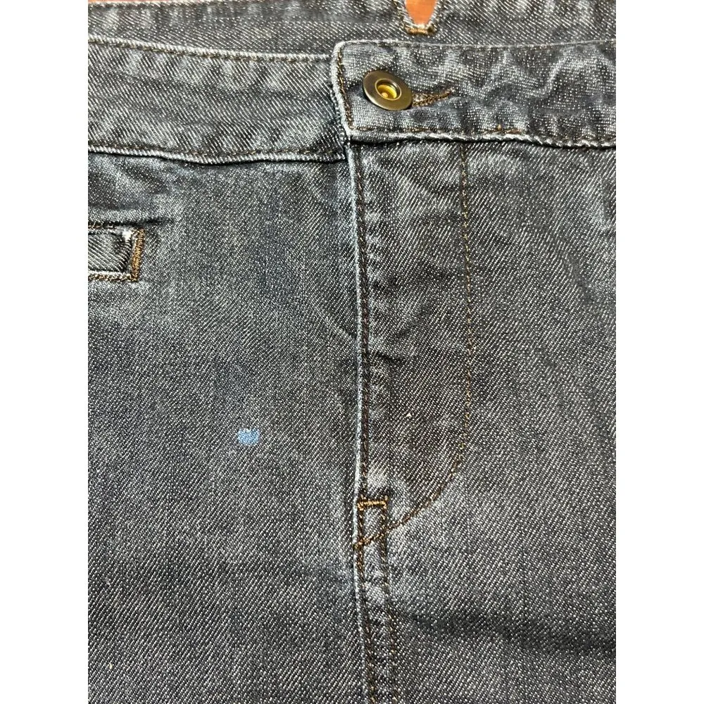 Lucky Brand Denim Ebisu Pencil Skirt Size 8/29 Made in USA Back Slit Modest - Image 3