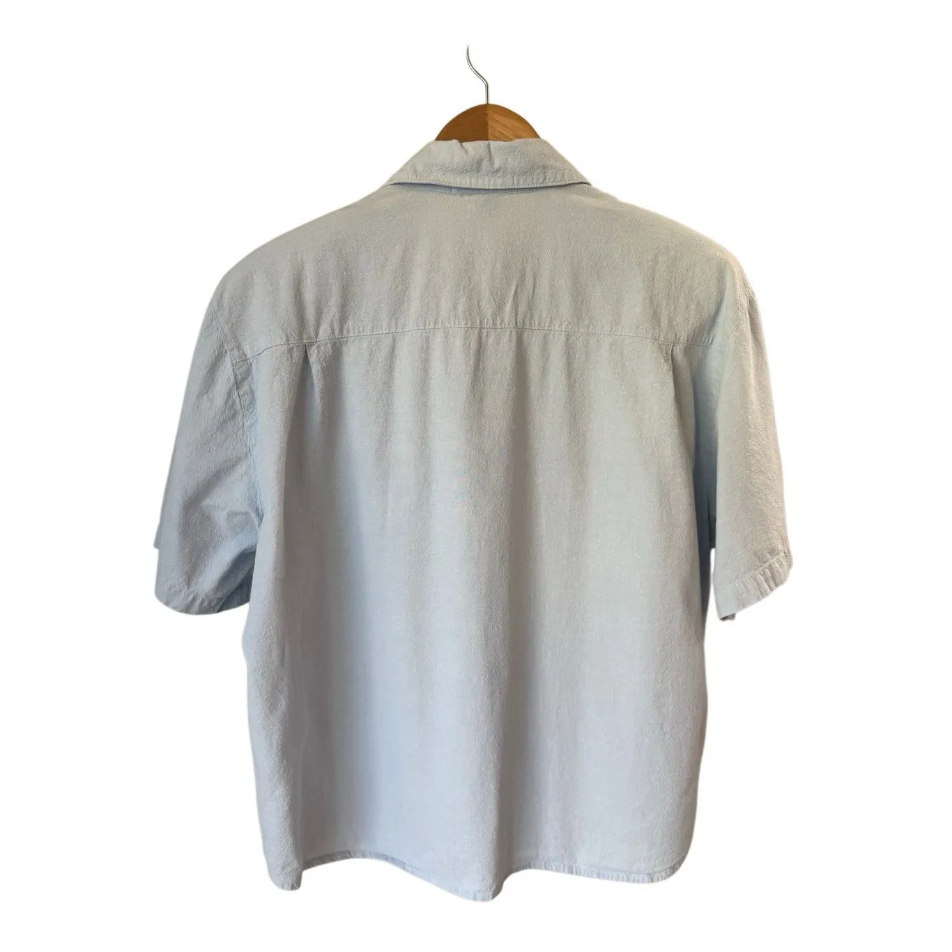 Vintage 80’s Jane Ashley light blue beaded and embroidered button-down shirt - Image 4