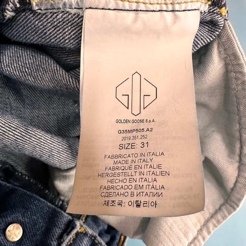 Golden Goose Deluxe Brand Straight Cut Jeans Size 31 - Image 3