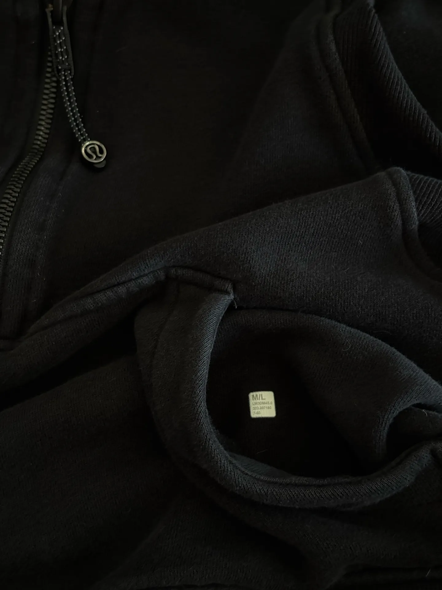 Lululemon Black Scuba Half-Zip Hoodie - Image 4