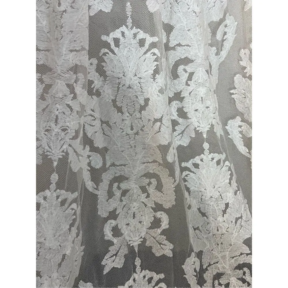 Revolve Minkpink crime of passion off white lace maxi dress S sheer - Image 3