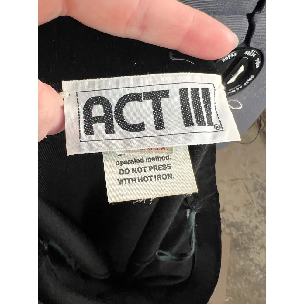 formal suit velvet beaded blazer black 1980s Size L - Image 12