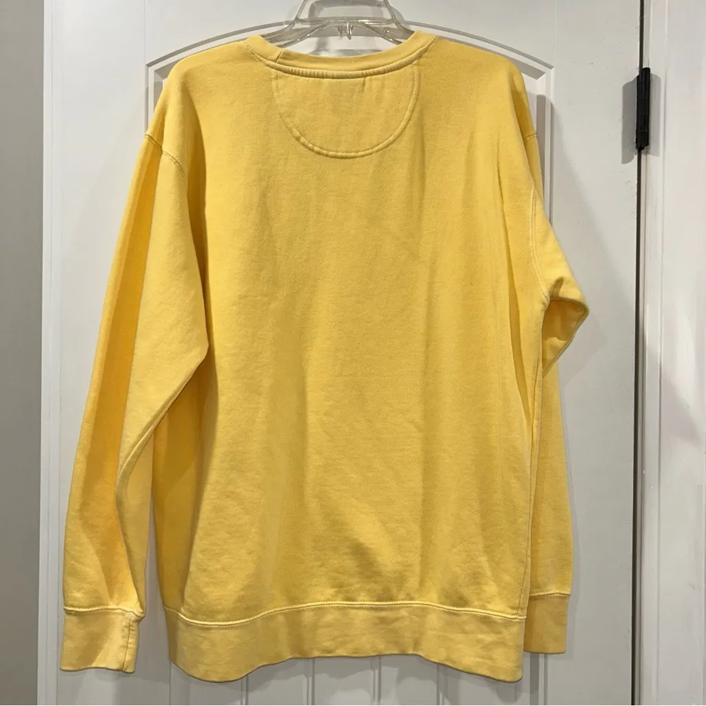 Comfort Colors Yellow Crewneck Sweatshirt Women’s Medium - Image 6