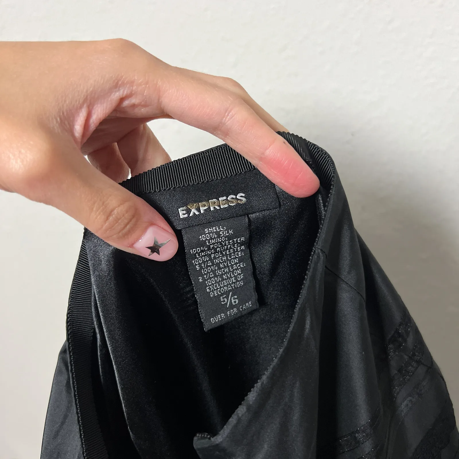 vintage 90s y2k black silk tiered lace fairy goth tulle low rise midi maxi skirt Size XS - Image 7