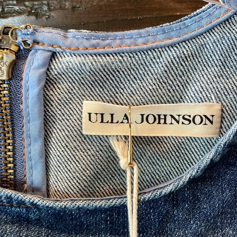 Ulla Johnson Poppy Ruffled Denim Mini Dress NWT - Image 9
