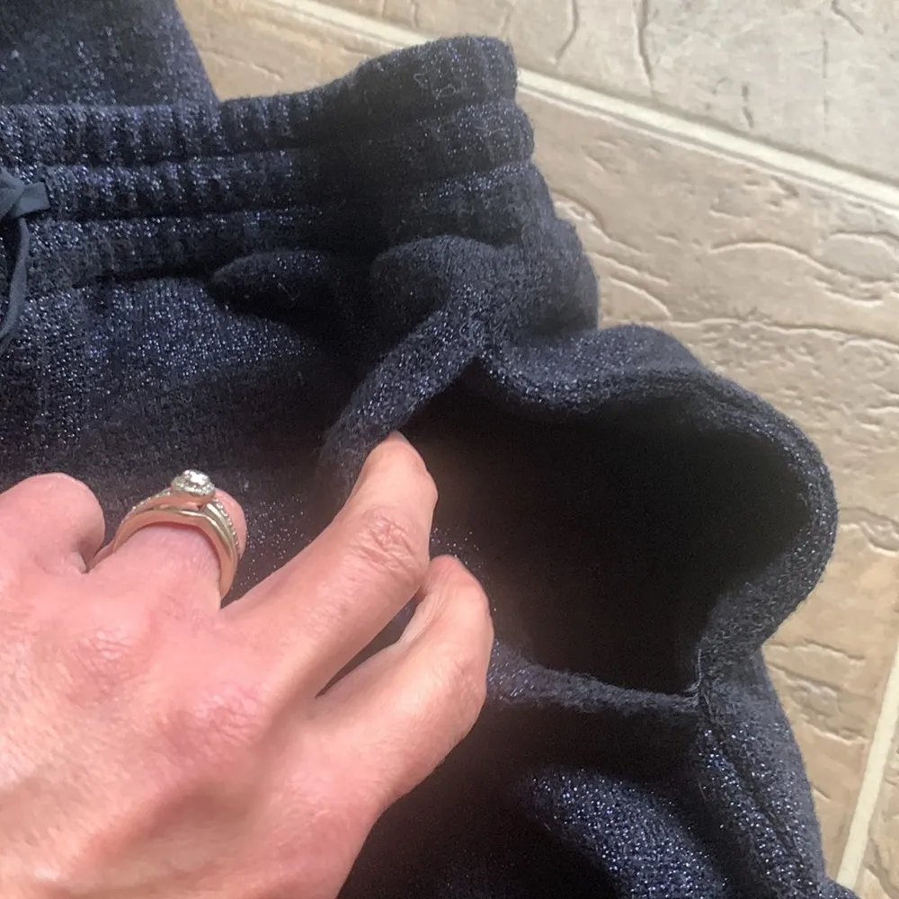 Hale Bob Metallic Striped Purple Black Loungewear Track Suit XS - Image 14