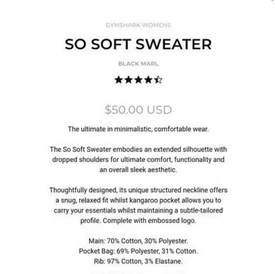 Gymshark So Soft Sweater - Image 7