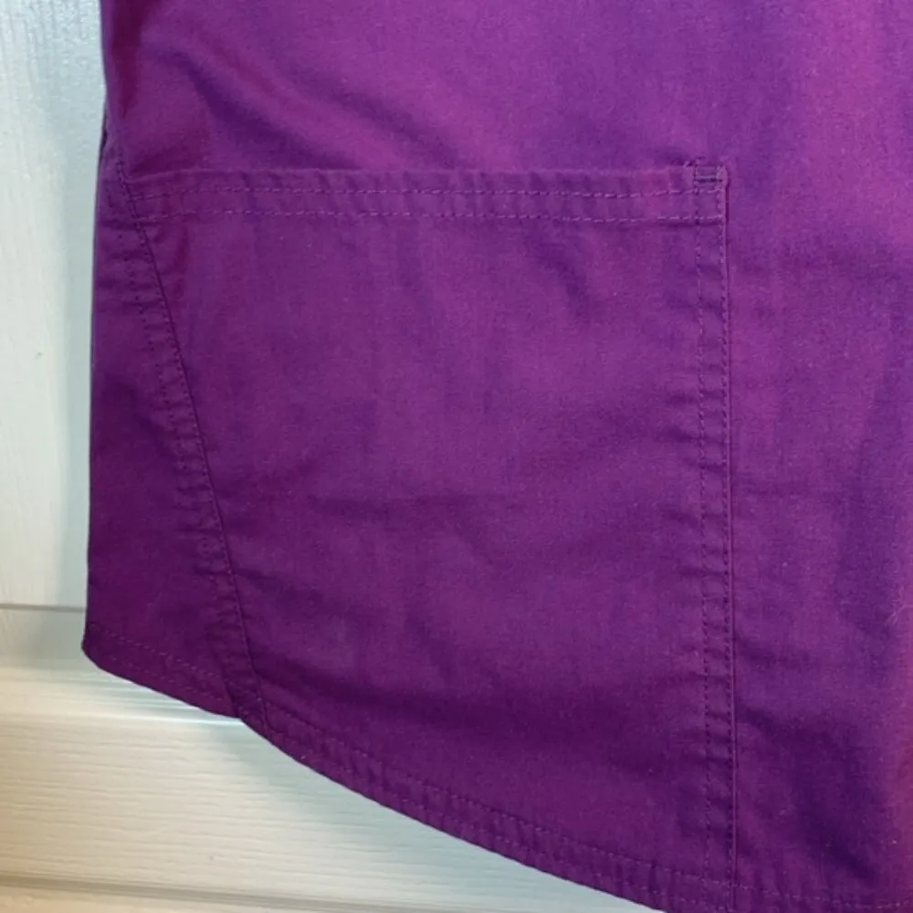 Scrubstar Purple Three-Pocket Scrub Top Hospital Medical Nurse Large EUC #2851 - Image 4