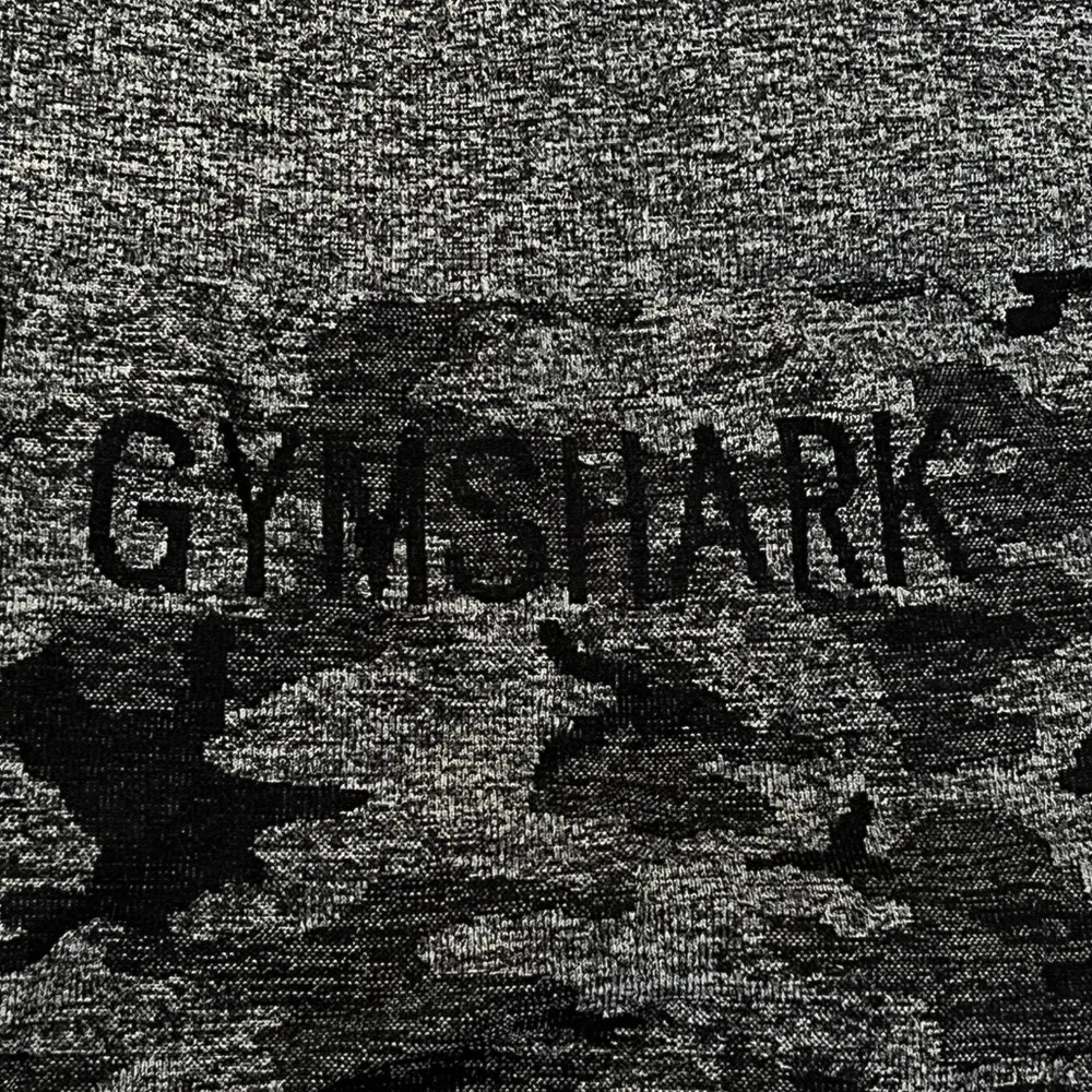 Gymshark Seamless Camo Leggings Gray Black Size Medium - Image 3