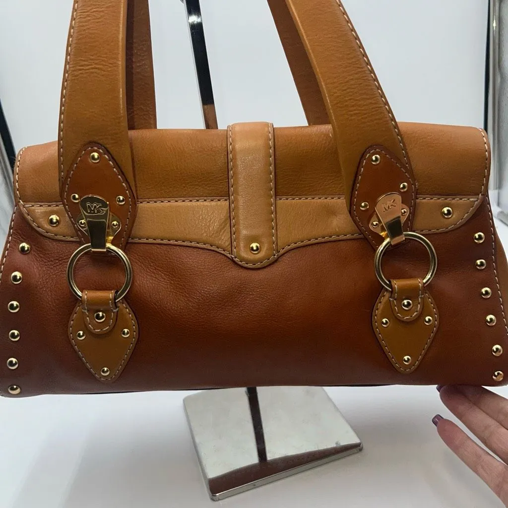 Michael Michael Kors Vintage Saddle Leather‎ Handbag with Dust Bag - Image 7