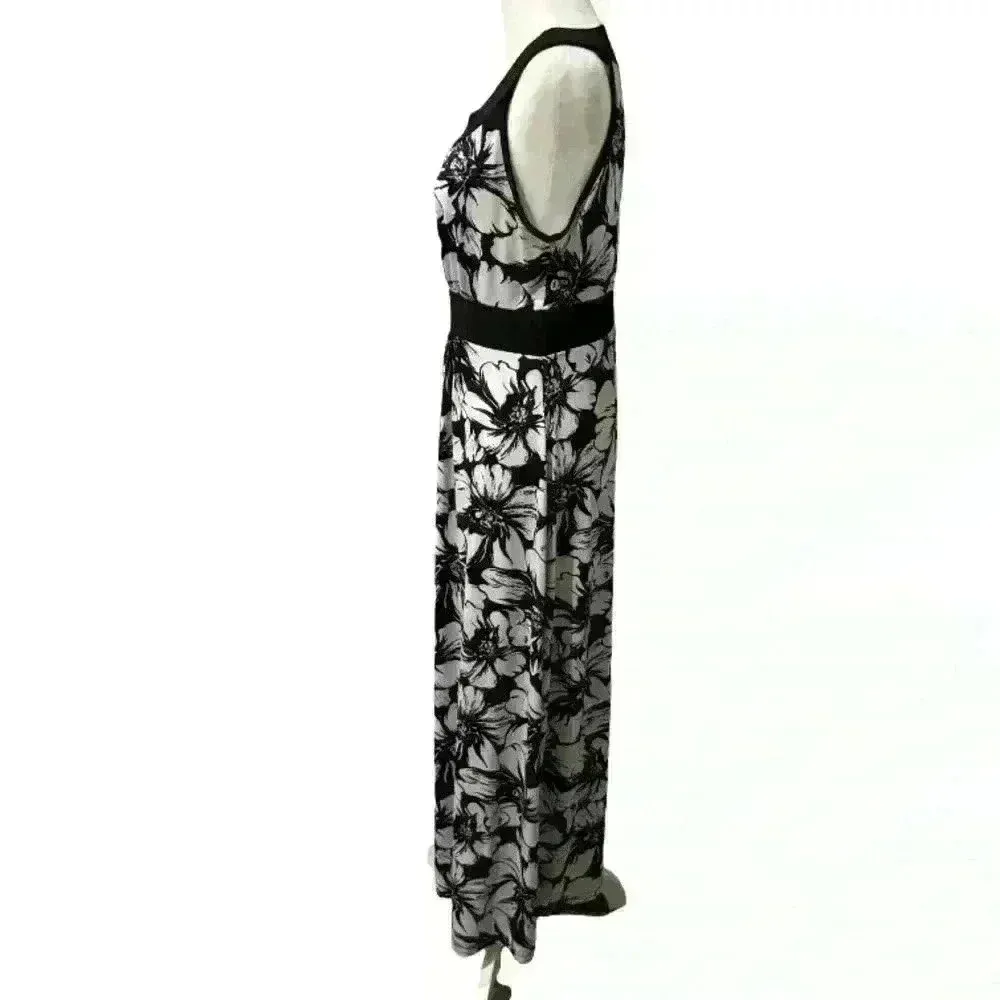 Susan Lawrence Floral Hawaii Style Print Small Maxi Dress Vintage Y2K - Image 2