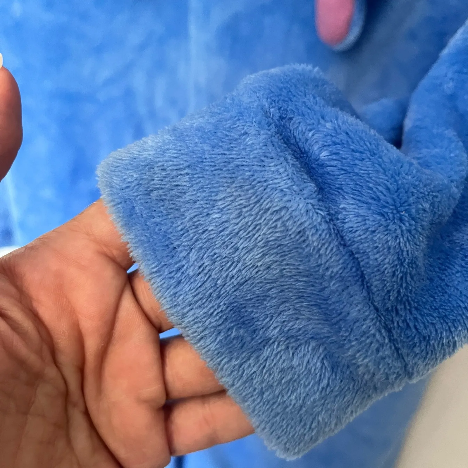 Disney Stitch One Piece Pajama Costume Adult Sz M Hooded Cosplay Comfy Kawaii - Image 9