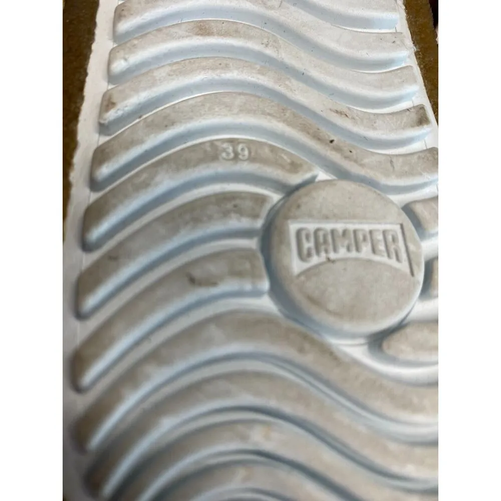 Camper POP Ankle Boots Women's 8 White Brown Leather Lace Up Comfort S11 - Image 11