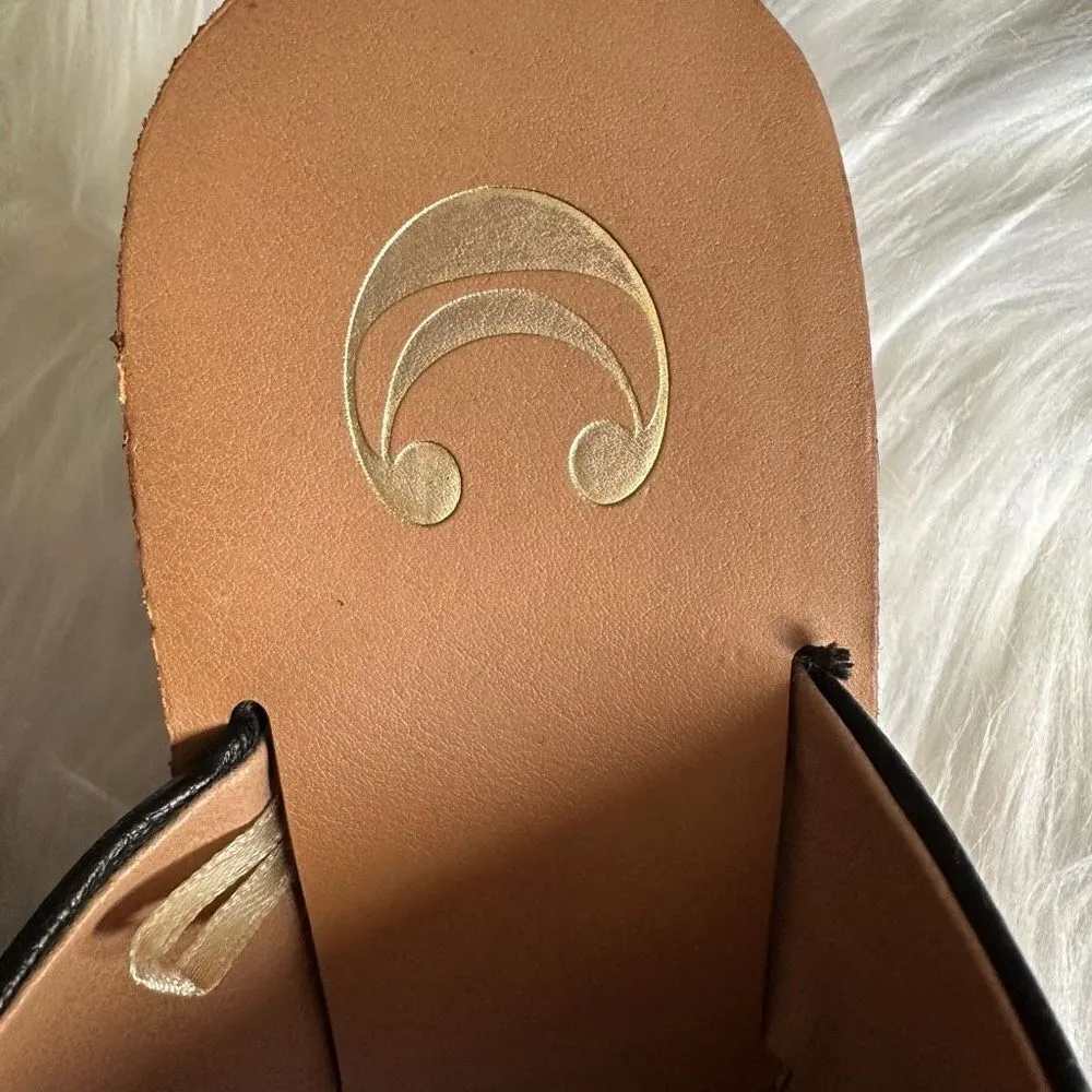 Charming Charlies black peep toe wedge cork heel - Image 3