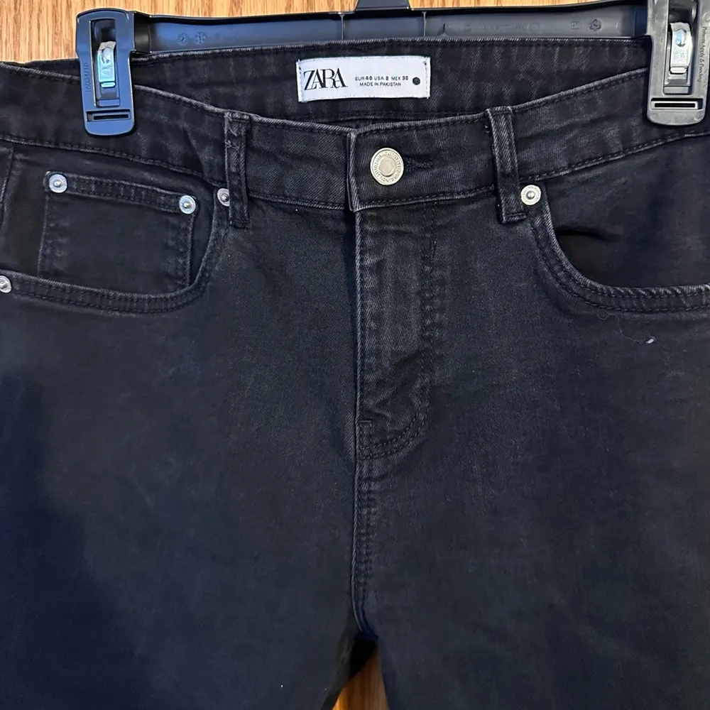 Zara the skinny black skinny jeans - size 8, no rips/tears - Image 2