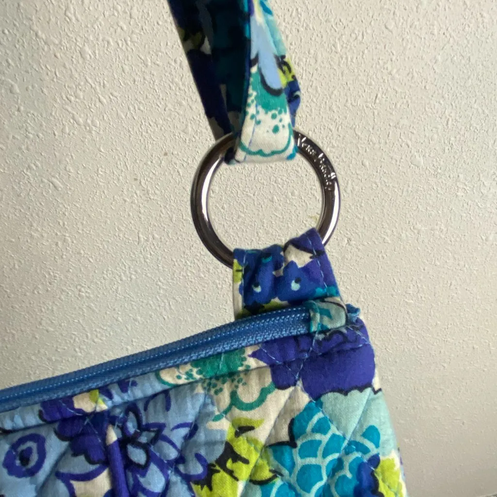 Vera Bradely Blueberry Blooms Hipster Crossbody Bag Purse Blue Floral Retired - Image 7