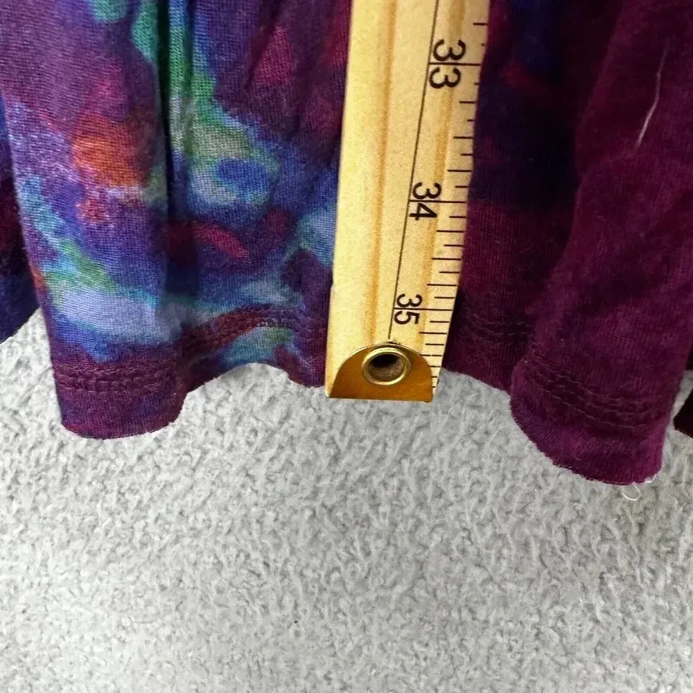 Rachel Roy Dress Womens XS Purple Gathered V Neck Ruched Vtg Y2K Fairy‎ Boho - Image 4