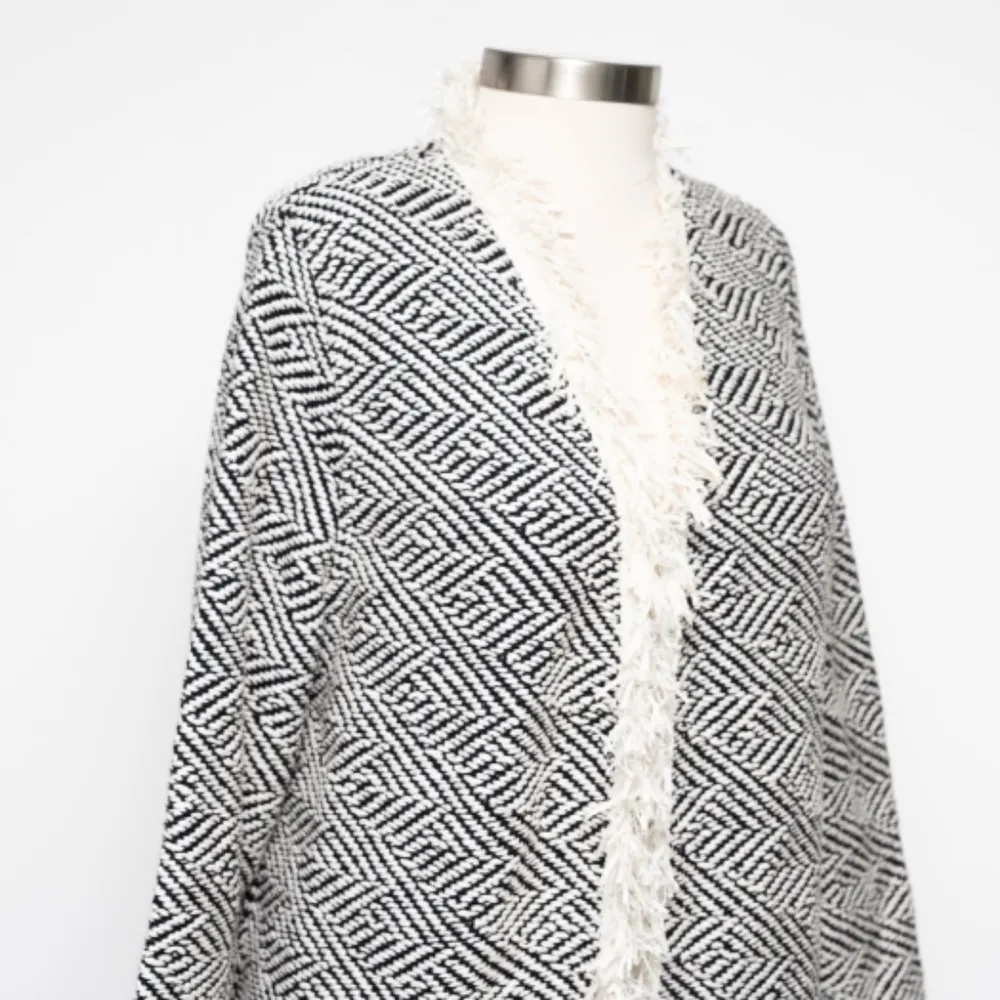 Bruno Manetti. Giacca Open Duster Blazer. Black Size XL - Image 9