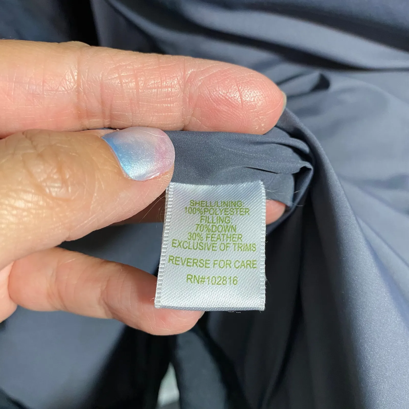 Garnet Hill Women's Black Insulated Puffer Full Zip Hooded Down Jacket Size 6 - Image 9