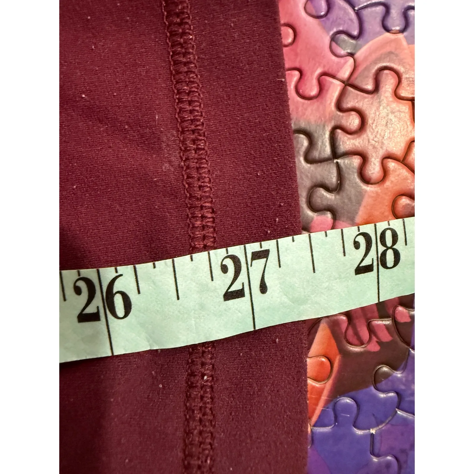 Lululemon Align High Rise Crop Leggings Burgundy Athletic Workout Pants Women S - Image 6