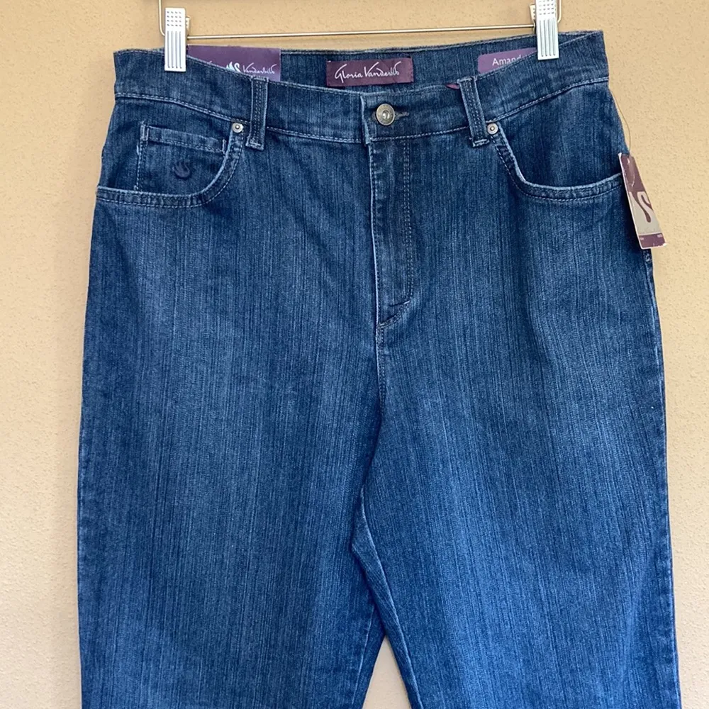 NWT Gloria Vanderbilt size 12 Amanda Blue jeans Classic Fit Tapered - Image 4