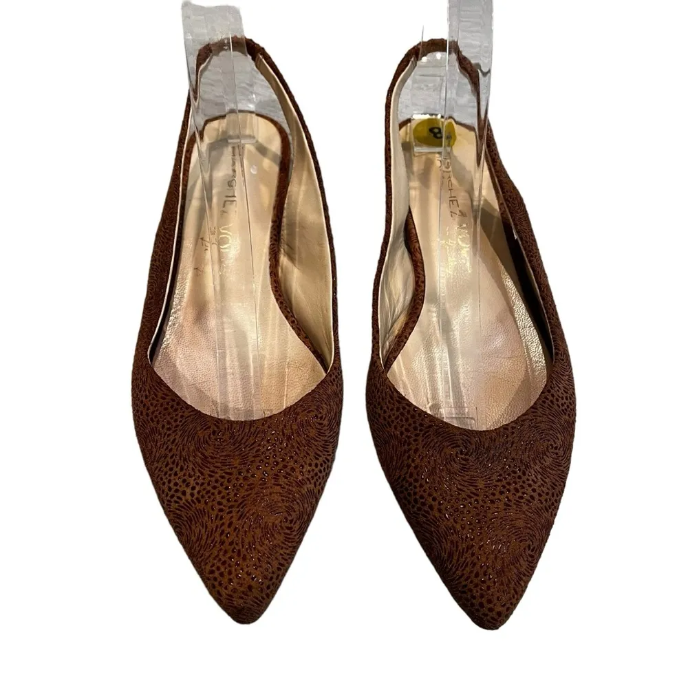 Anthropologie Marchez Vous Slingback Flats, Sz 8 - Image 2