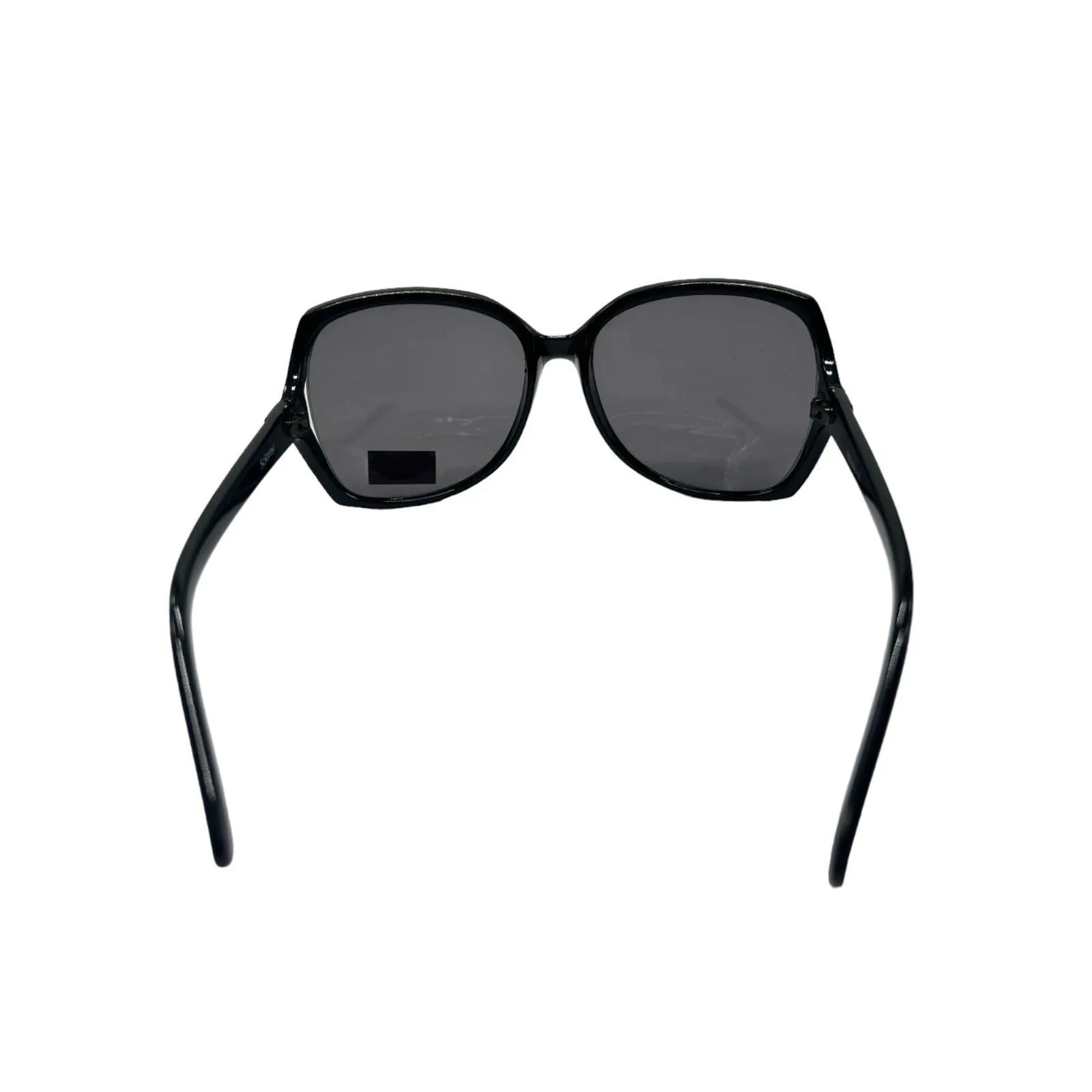 Solary Butterfly Round Face Cover Bug Eyes Sunglasses Oversized Polarized Black - Image 5