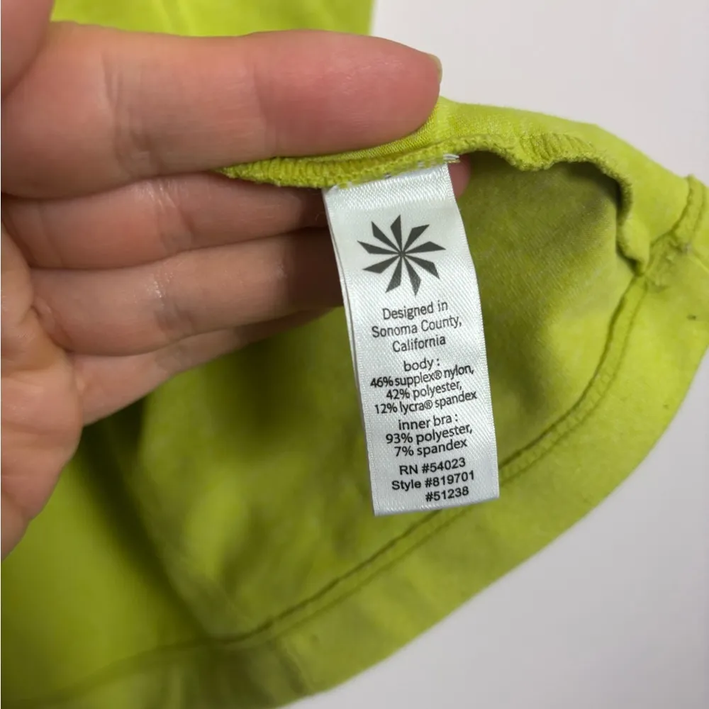 Athleta Lime Green Athletic Equator Tank Top - Image 9