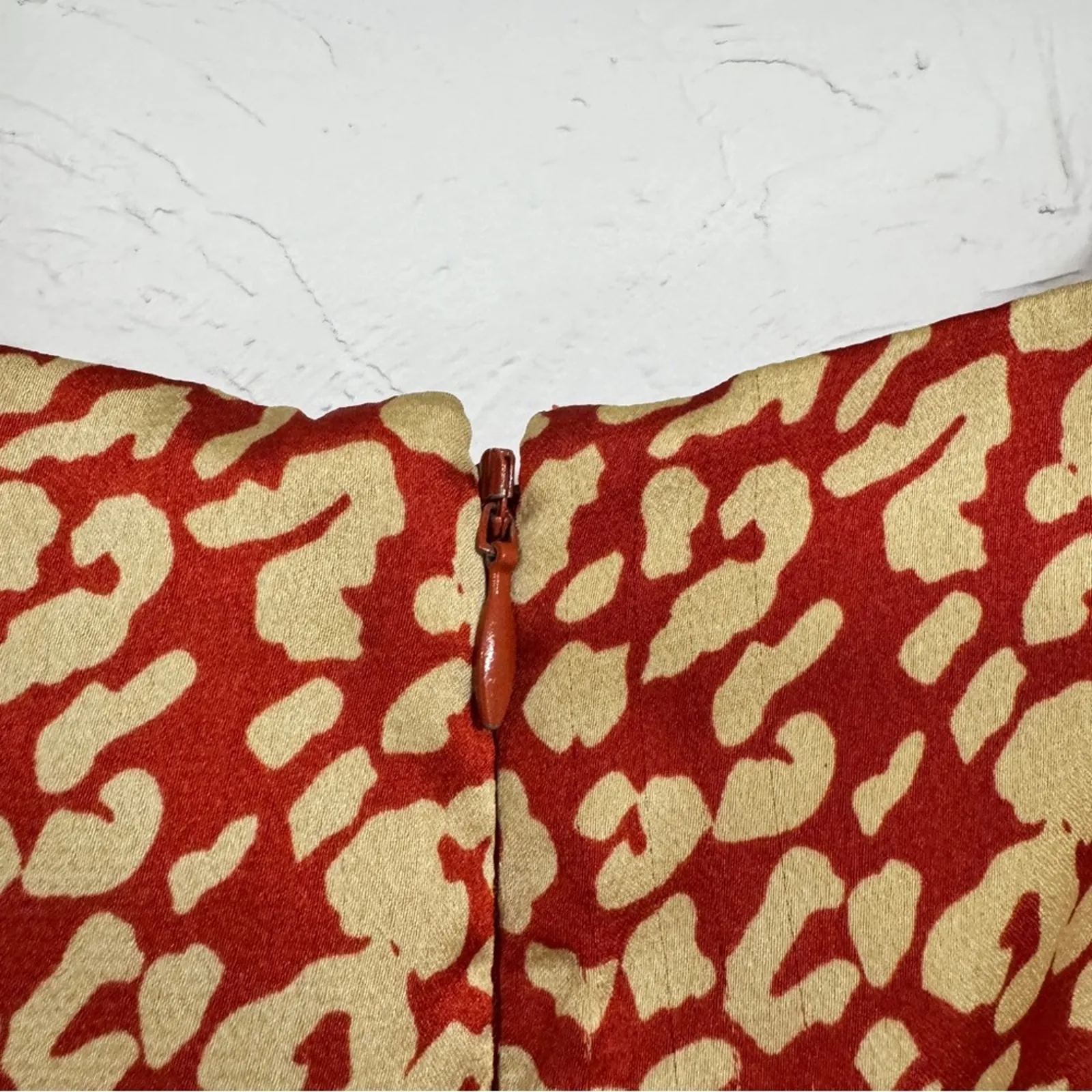 Majorelle Shiloh Red Leopard Print Mini Dress Womens XS Ruffled Coquette Belt - Image 12