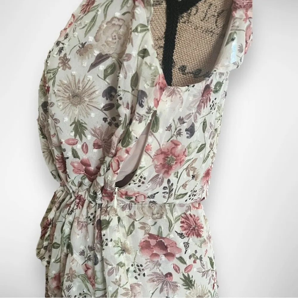 GOOD HART BY MATILDA JANE West Lynn Cream Floral Fit and Flare Midi Dress | EUC - Image 2