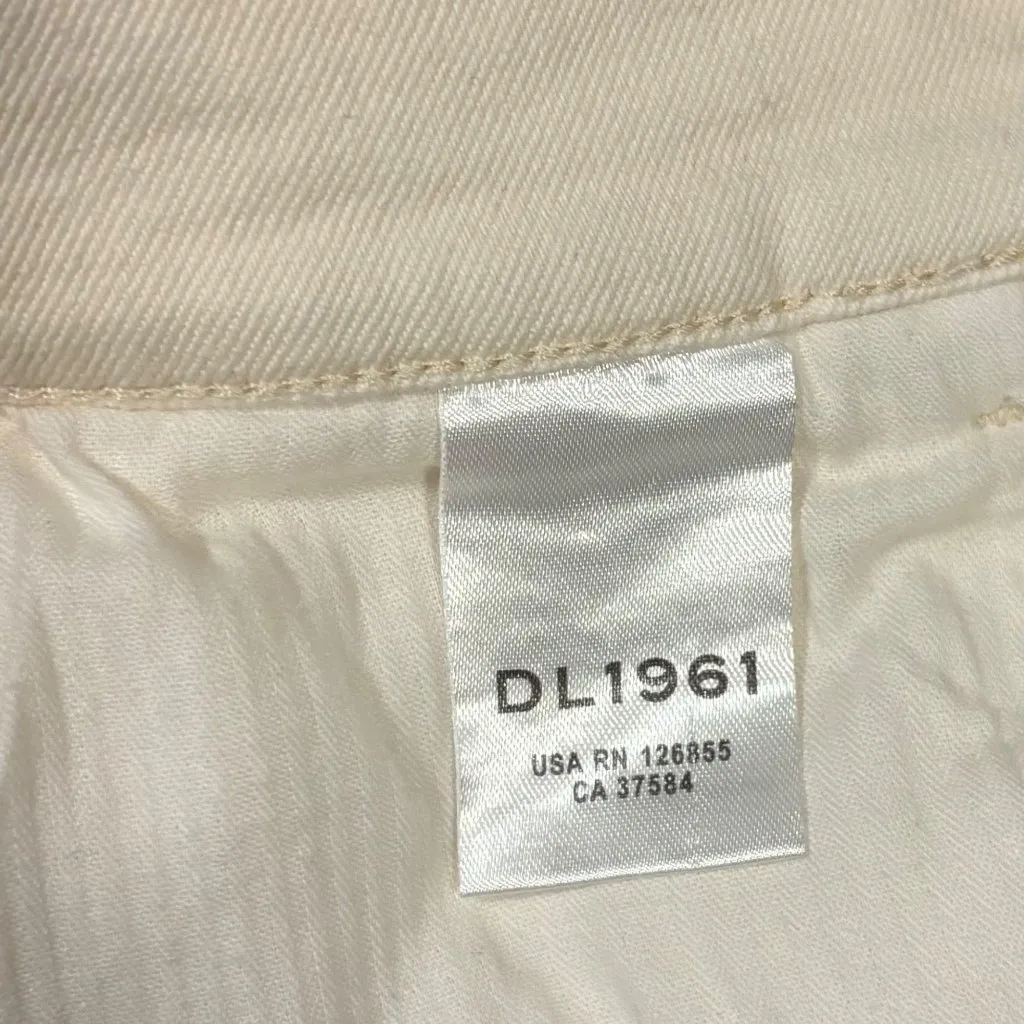 DL1961 Miro Barrel High Rise Crop Vintage Jeans Size 25 Frayed Hem - Image 7