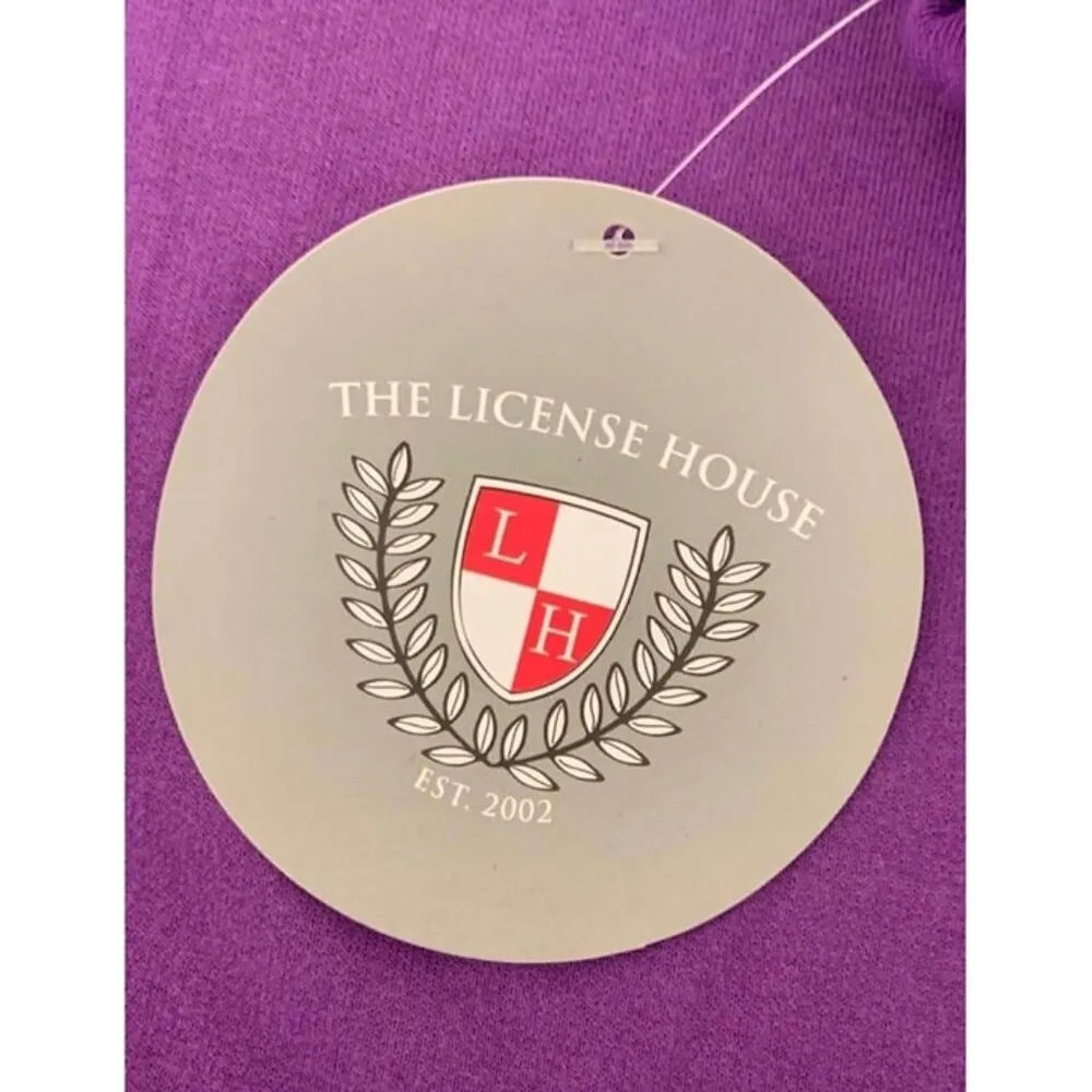 women hoodie size XL purple 100% cotton full zip Kansas state with logo - Image 7