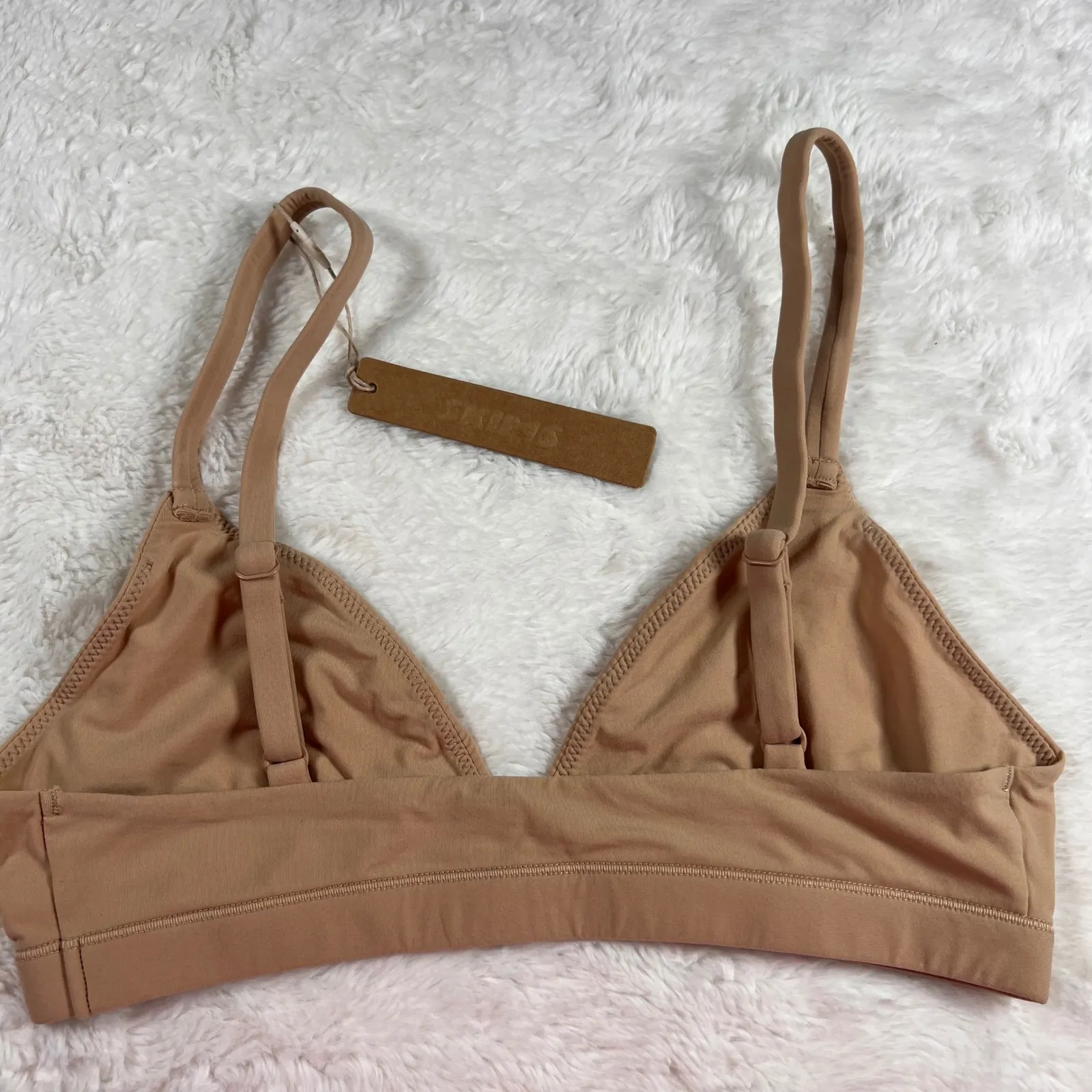 SKIMS Fits Everybody Triangle Bralette Clay Size Small P CH BR TRI 2024 Bra NWT - Image 4