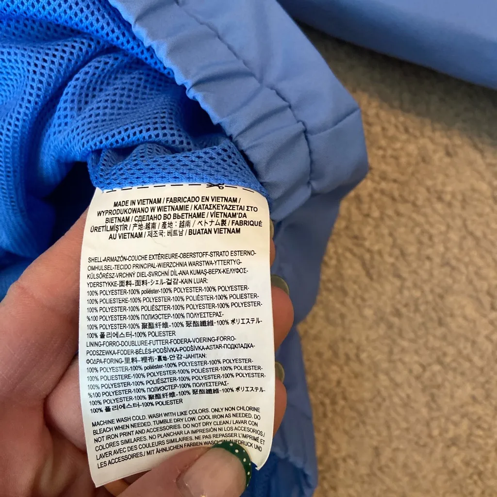 Vans Blue Windbreaker Jacket Size Large - Image 6