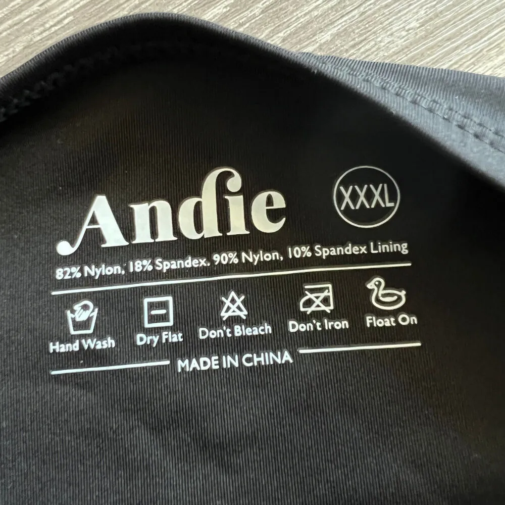 Andie Swim Amalfi One Piece Swimsuit Size XXXL Black - Image 2