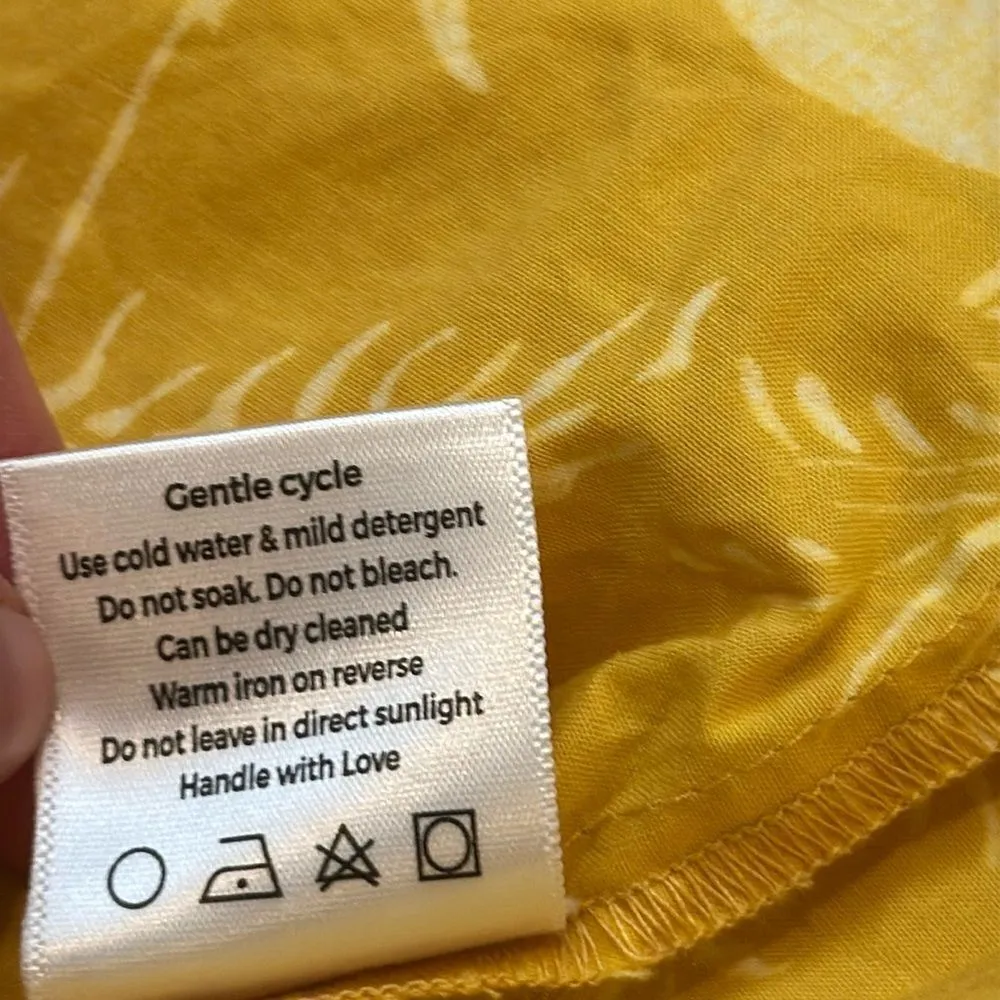 Beyond by Vera 1878 Poppy HARMONY GOLD Maxi Dress M Yellow Size M - Image 9