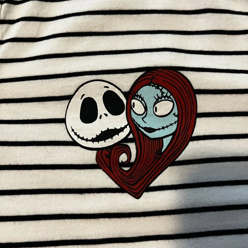Women's Striped Nightmare Before Christmas Top - Image 3