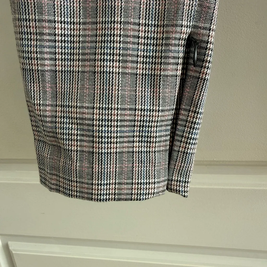Zara Gray Plaid Slim Fit Pants Size Medium - Image 2