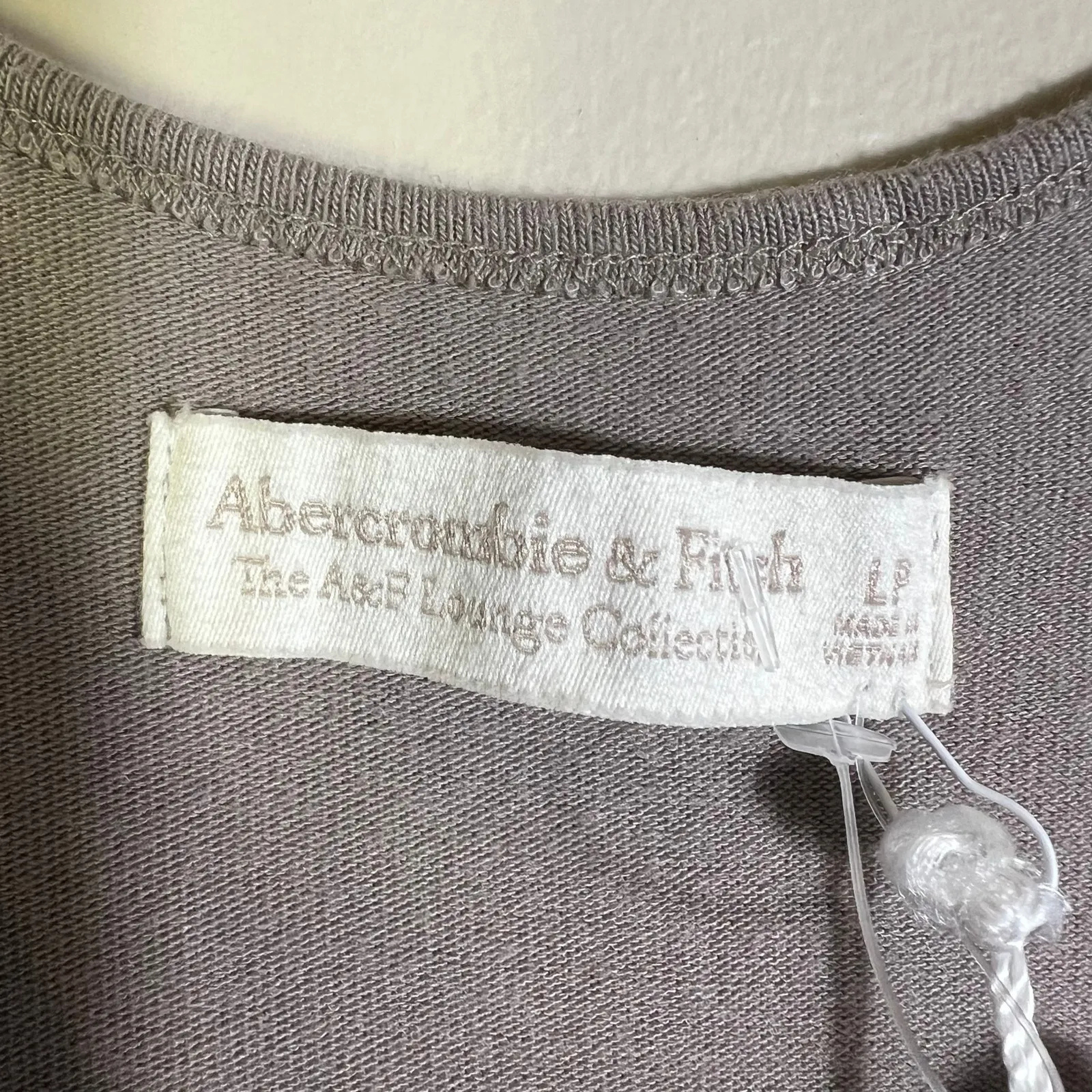 NWT Abercrombie & Fitch Lounge Romper Womens L Gray Drawstring Waist Sleeveless - Image 7