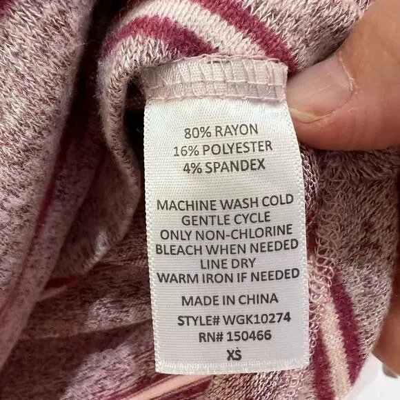 Market And Spruce Hoodie Brushed Knit Womans Sz‎ XS Athletic Casual BOHO Red - Image 3