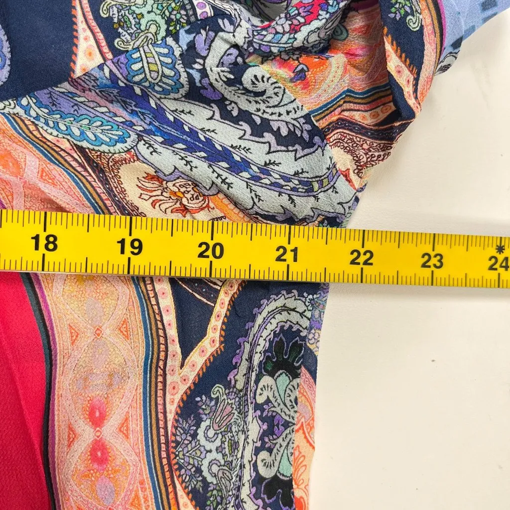 NWOT Johnny Was Onda Shirt Blouse Womens Multicolor Paisley Button Down Boho XS - Image 14