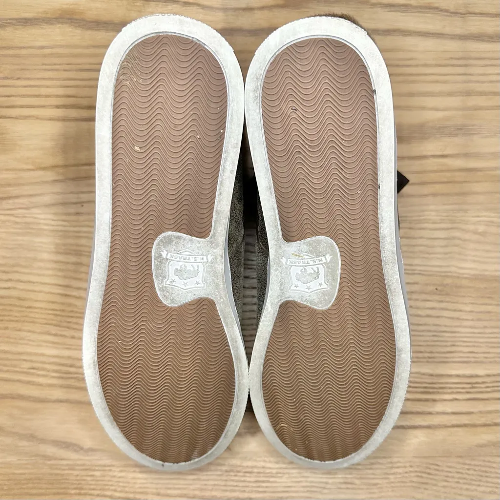 Trask Lexi Shearling Fur Lined Leather Ankle Sneaker Booties Brown Size 7 - Image 6