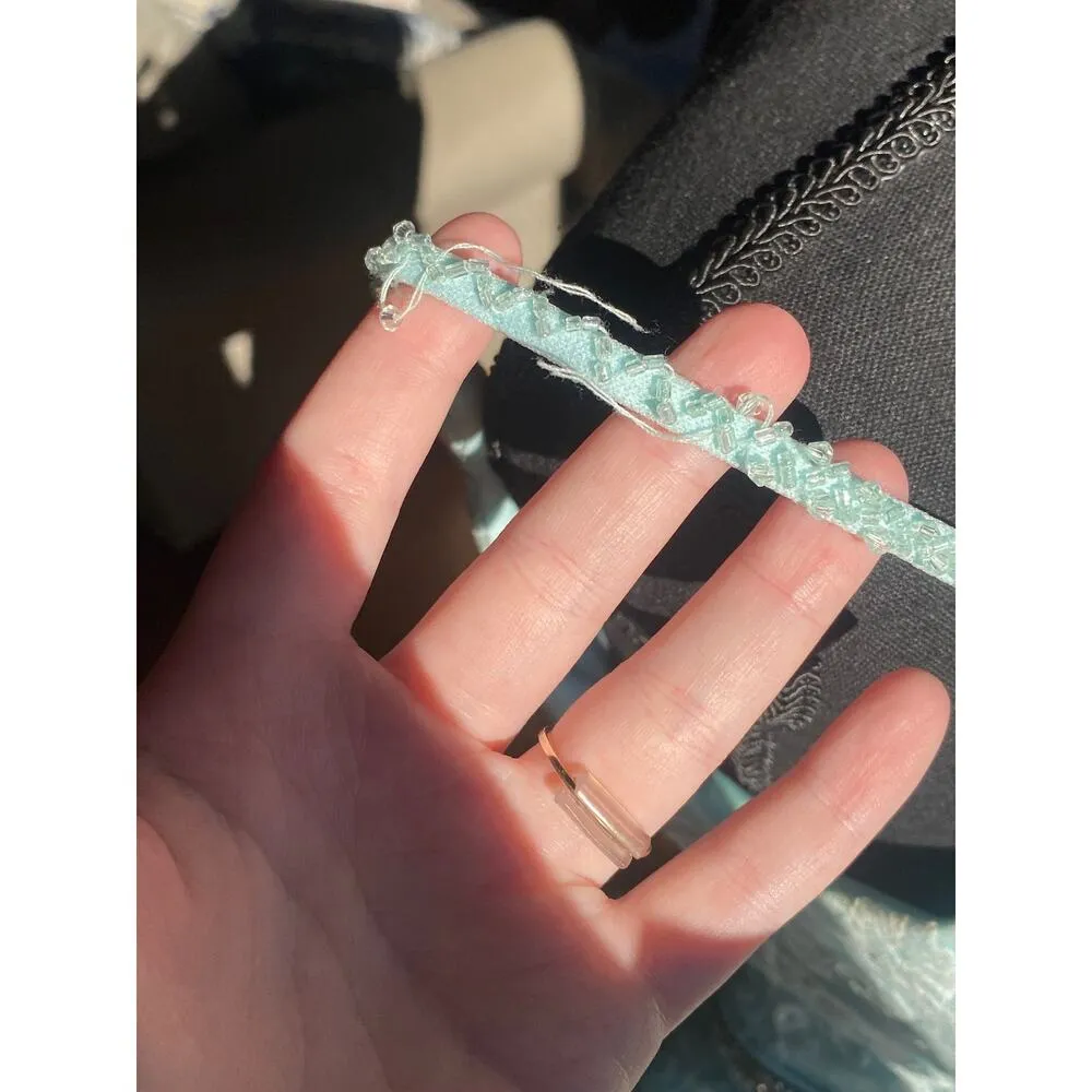 Blue Full Length Lace Overlay Sequins Long Formal Homecoming Dress Teen Womens 0 - Image 5