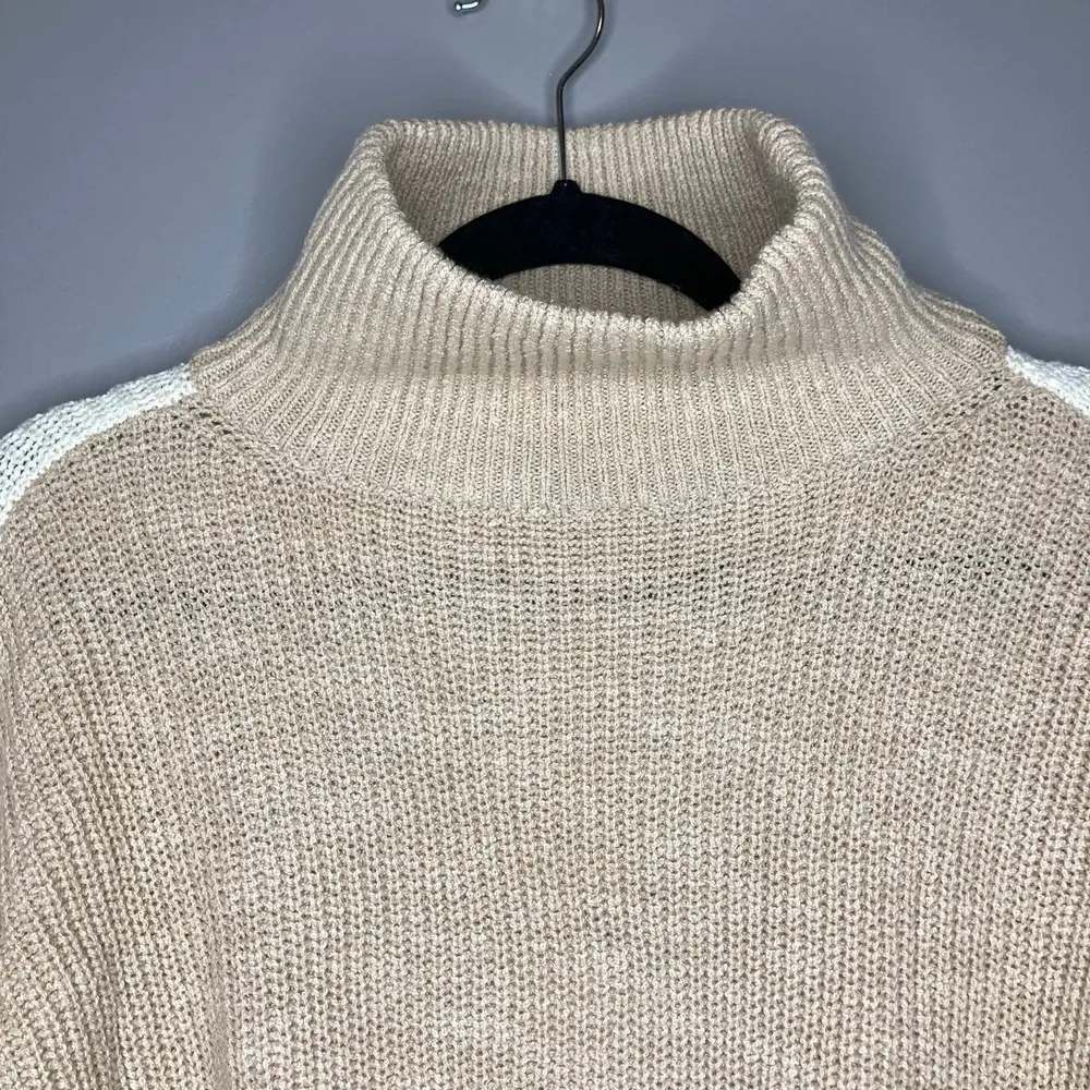 NWT Lou & Grey Colorblock Turtleneck Knit Sweater Size Small - Image 3