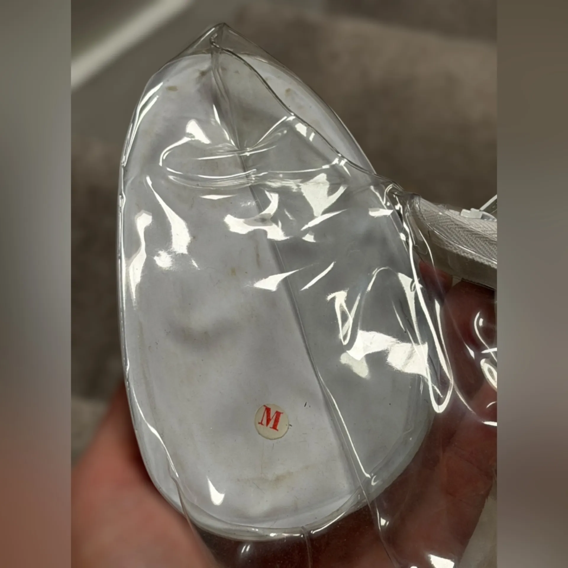 Vintage 60s Shoemate Clear Rain Shoe Covers Mid Century Mod High Heels Women 7/8 Size 7.5 - Image 9