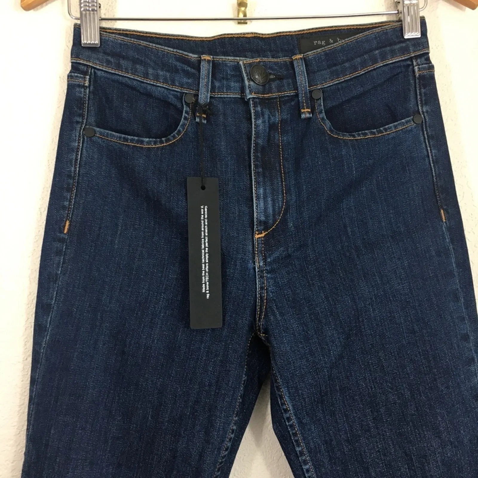 NWT Rag & Bone / TECH high rise blue jeans - Image 3