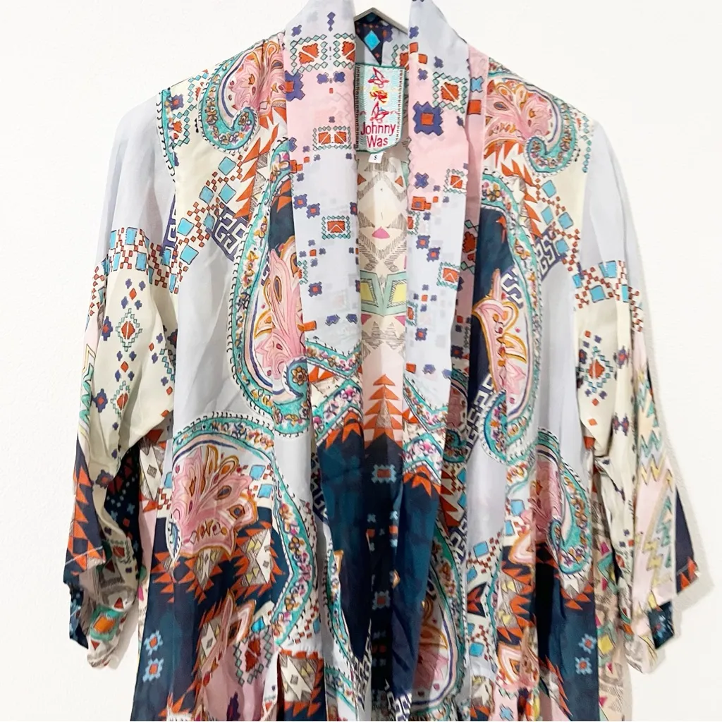 Johnny was Multicolor Kimono Size Small S - Image 2
