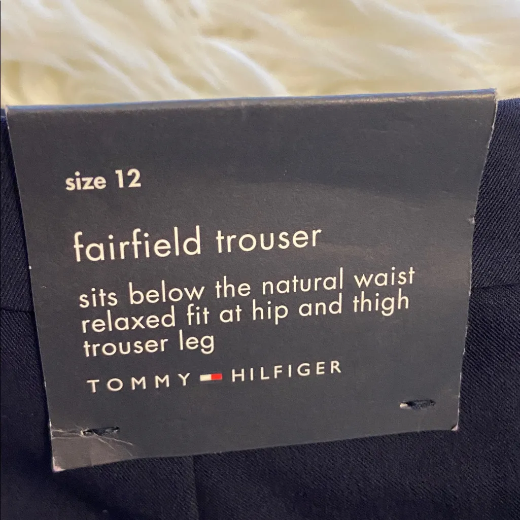 Tommy Hilfiger Navy Fairfield trousers size 12 brand new inseam 32” - Image 9